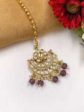 Designer Gold Plated Jadau Kundan Maang Tikka For Women By Gehna Shop Maang Tikka
